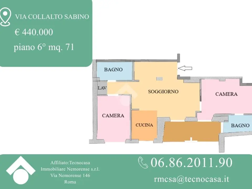 Trilocale in vendita a Roma