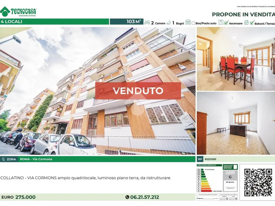 Quadrilocale in vendita a Roma