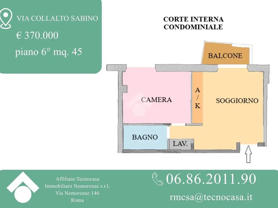 Bilocale in vendita a Roma