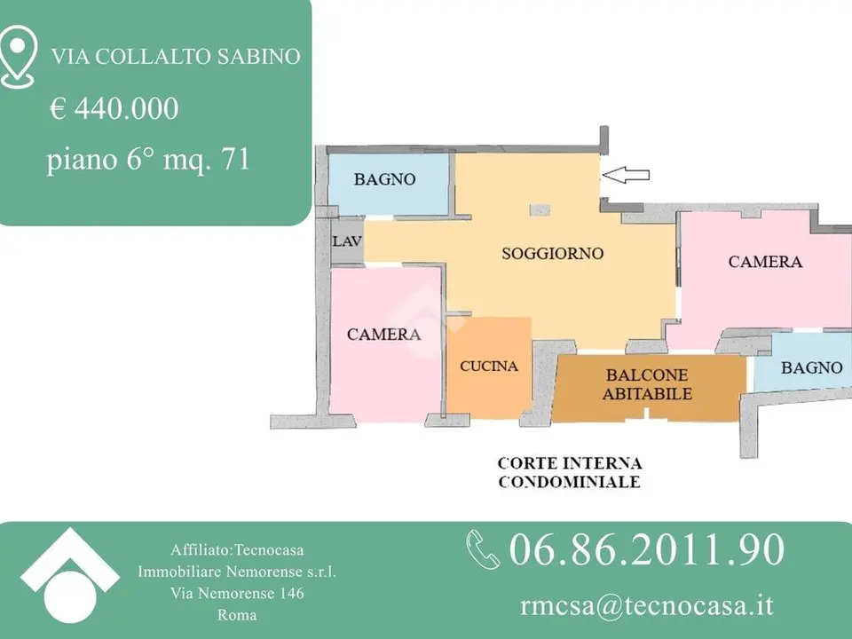 Trilocale in vendita a Roma