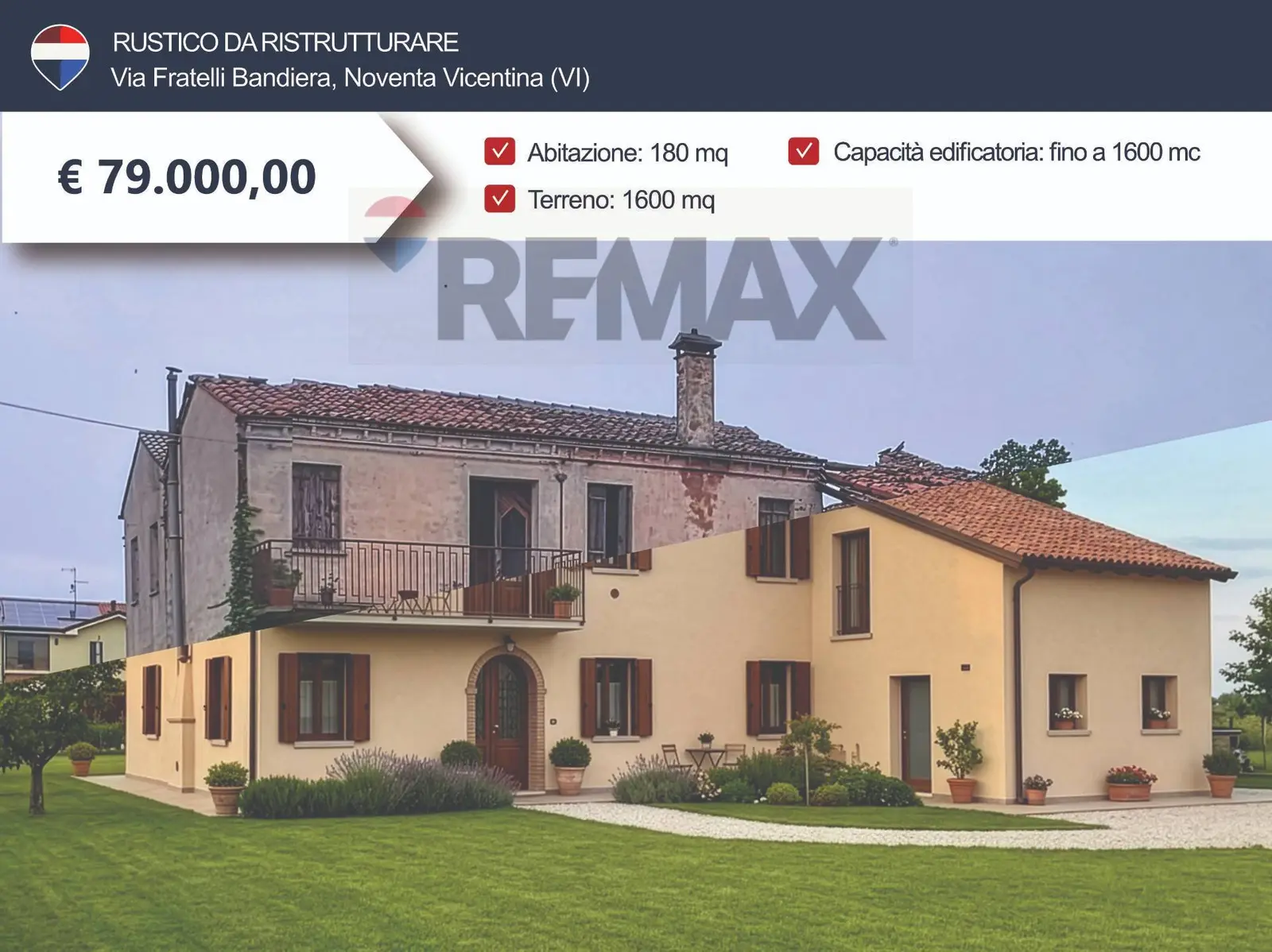 Rustico in Vendita a Noventa Vicentina